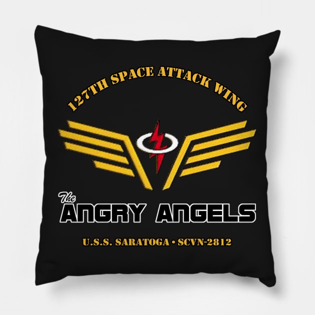 SAAB Angry Angels Pillow by PopCultureShirts