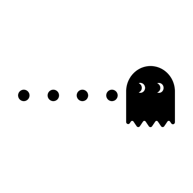 Pacman Ghost Black by Sassify