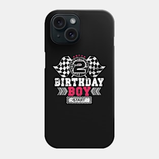 Race Car 2nd Birthday Boy Party Racing Car Driver Phone Case