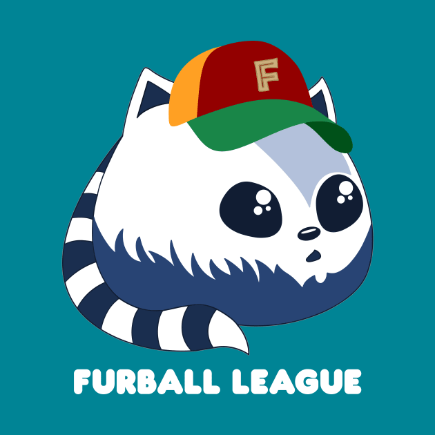 Furball League Fluffy Blue Cat by RoeArtwork