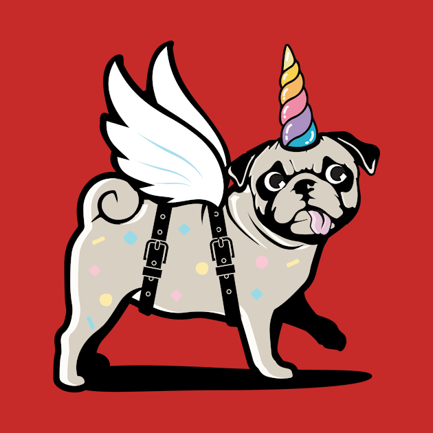 Pug Unicorn by Vin Zzep