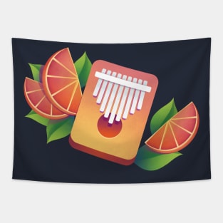 Kalimba Orange Grapefruit Tapestry