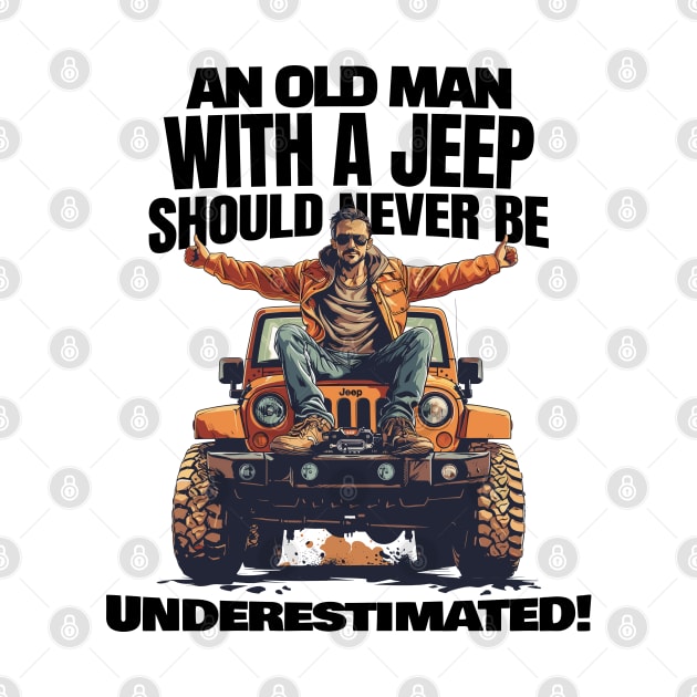 An old man with a jeep shouldn't be underestimated! by mksjr