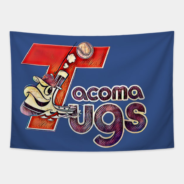 Tacoma Tugs Baseball Tapestry by Kitta’s Shop