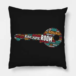 Escape Room Squad Puzzle Game Escaping Crew Team design Pillow