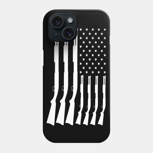 Awesome Guns American Flag Phone Case by QUYNH SOCIU