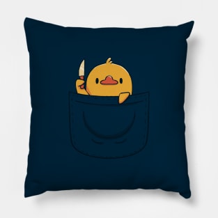 Funny Duck Pocket by Tobe Fonseca Pillow
