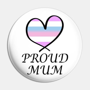 Proud Mum LGBT Gay Pride Month Intersex Flag Pin