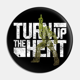 DeeJay T-Shirt - "Turn up the heat" Pin