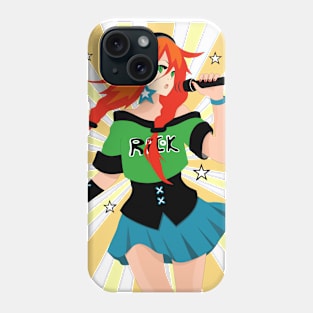 Singer girl. Pop Art Phone Case