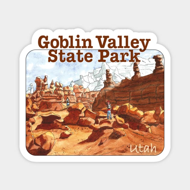 Goblin Valley State Park, Utah Magnet by MMcBuck