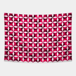 Geometric Diamond Pattern (Pink Shades) Tapestry