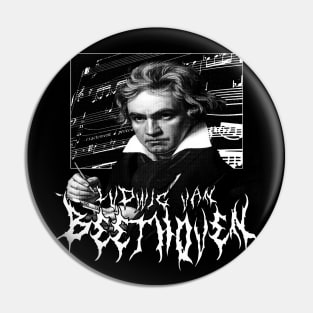 Ludwig Van Beethoven Metal Pin