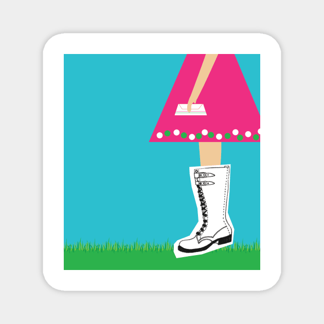 Girlie Combat Boots Magnet by DolledUp