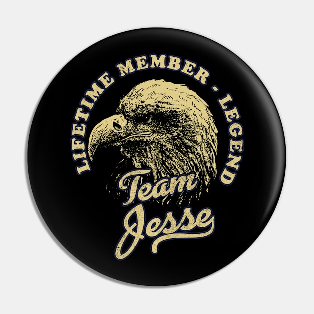 Jesse Name - Lifetime Member Legend - Eagle Pin by Stacy Peters Art