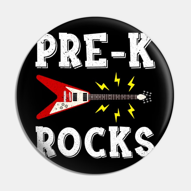 Pre k Rocks Teacher Student Kid Back To School Pin by hardyhtud