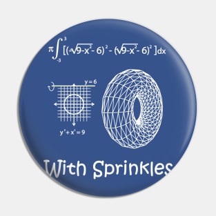 Calculus doughnut with sprinkles Pin