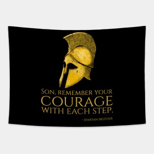 Ancient Sparta - Son, Remember Your Courage - Greek History Tapestry