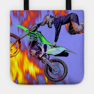 High Flying Freestyle Motocross Rider Tote