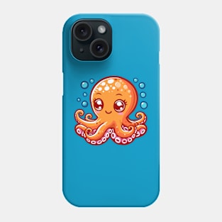 Orange Octopus Phone Case