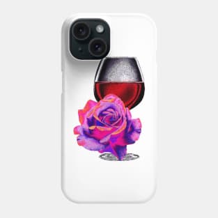 wine and rose Phone Case