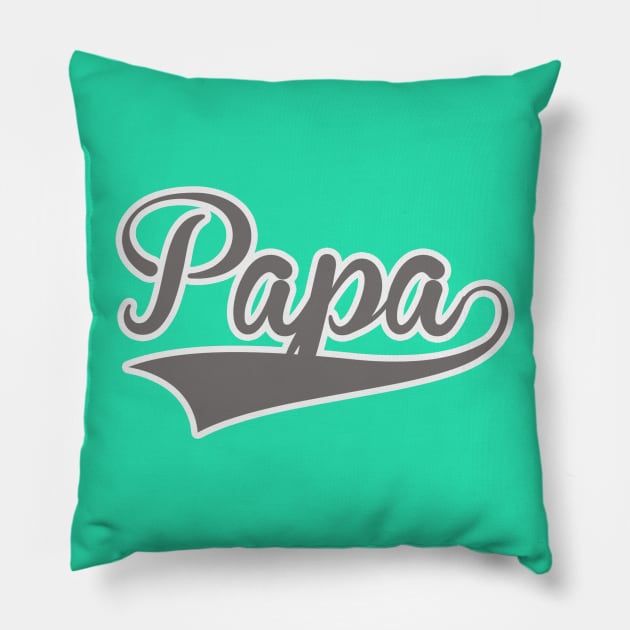 Papa Logo Pillow by charlescheshire