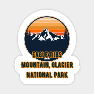 Eagle Ribs Mountain, Glacier National Park Magnet