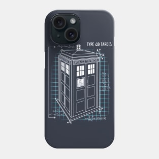 TARDIS Schematic Phone Case