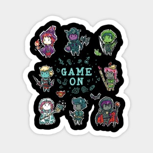 Game on Fantasy RPG Characters Magnet