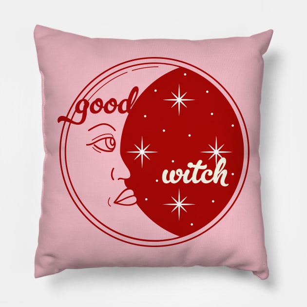 Good Witch Pillow by Golden Eagle Design Studio