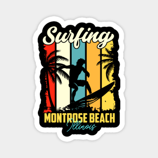 Surfing | Montrose Beach, Illinois Magnet