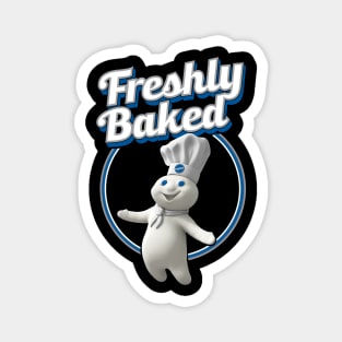Tee Luv Men's Pillsbury Doughboy Poppin' Fresh Freshly Baked Magnet