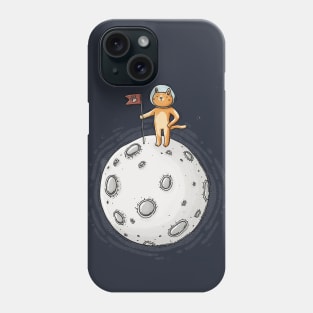 Cat on the moon Phone Case