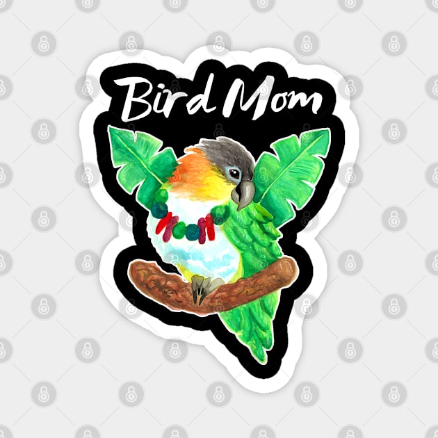 Caique Parrot Bird Mom Magnet by IvyLilyArt