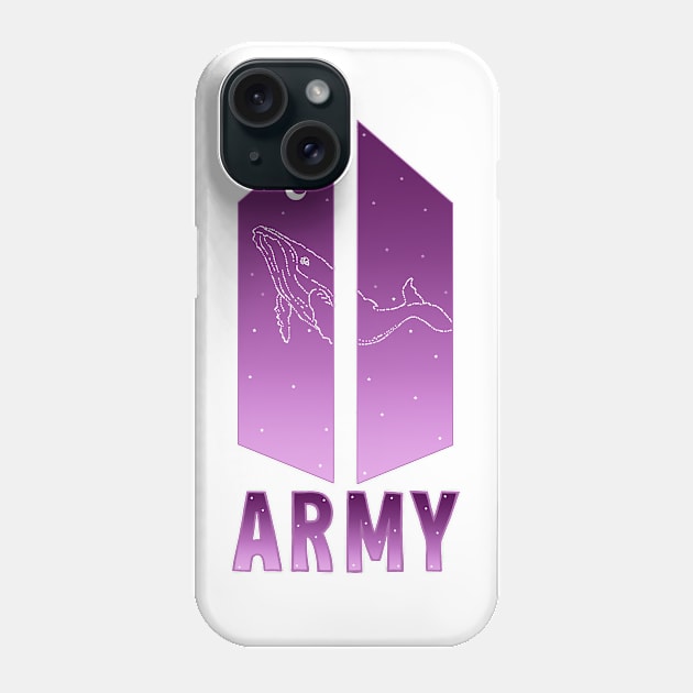 ARMY BTS Whalien Phone Case by Artimas Studio