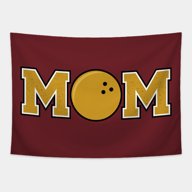 Bowling Mom Gold Tapestry by capesandrollerskates 