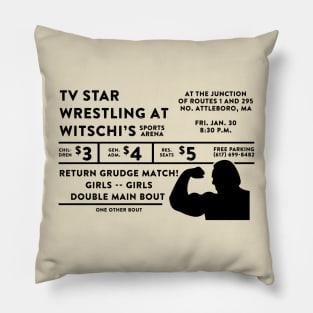 Jack Witschi's Wrestling Tribute Pillow