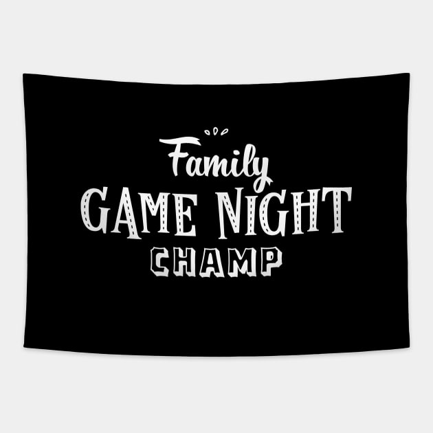 Family Game Night Champ Board Games and Meeples Addict Tapestry by pixeptional