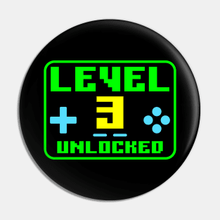 Level 3 Unlocked Pin