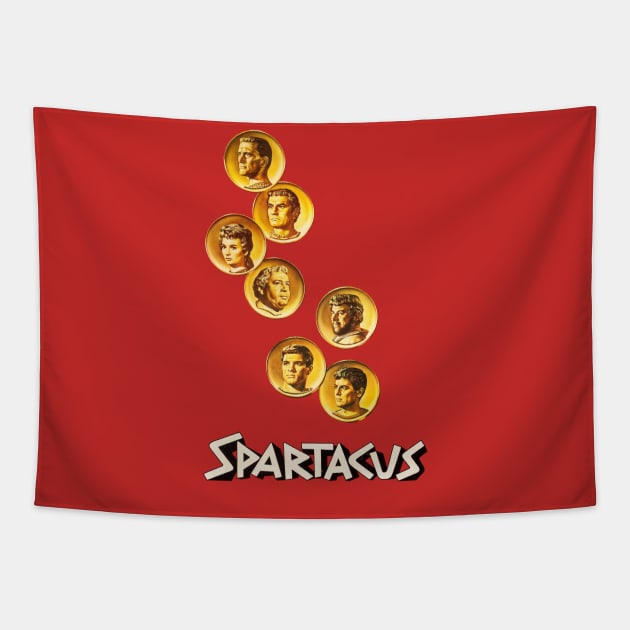 Spartacus Movie Poster Tapestry by MovieFunTime