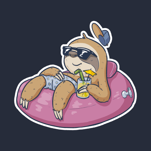 Weekend Sloth (dark) by MBGraphiX