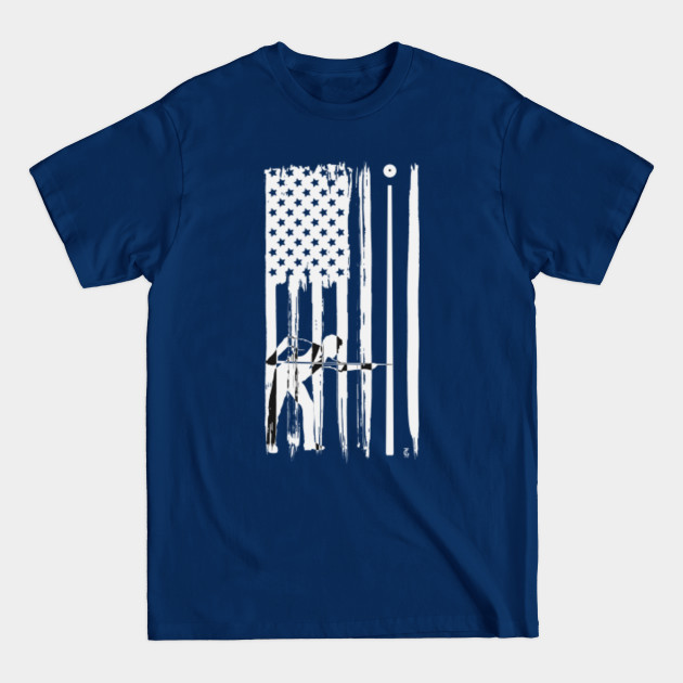 Discover Billiard USA Flag - Billiard - T-Shirt