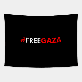 #FREEGAZA Free Palestine - Stand With Palestinian People Tapestry