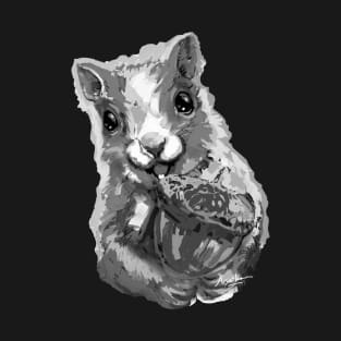 Squirrel Nut Black and White T-Shirt