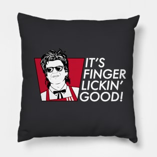 Funny Fried Chicken 80's Tv Series Logo Parody Quotes Pillow