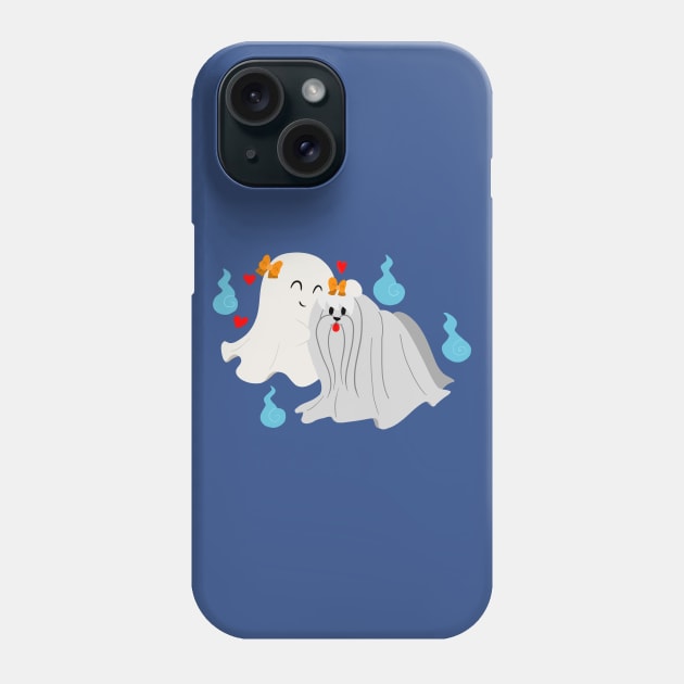 Ghost Maltese Phone Case by saradaboru