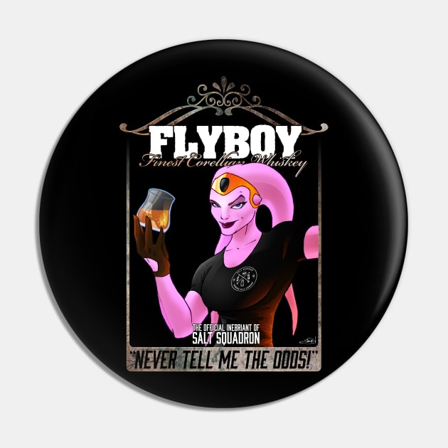 Flyboy: Finest Corellian Whiskey Pin by DavidWhaleDesigns