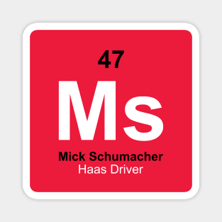 Mick Schumacher Driver Element Magnet