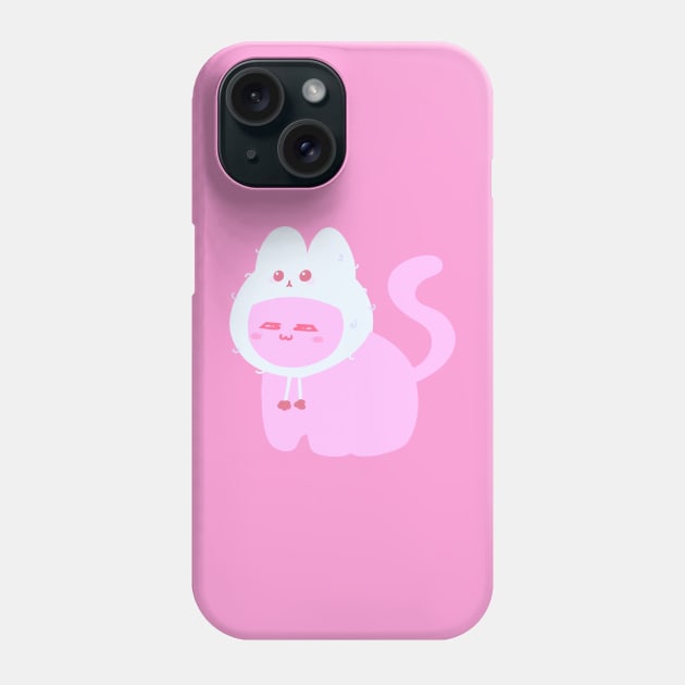 Catto with a Bunny Hat! Phone Case by silly cattos