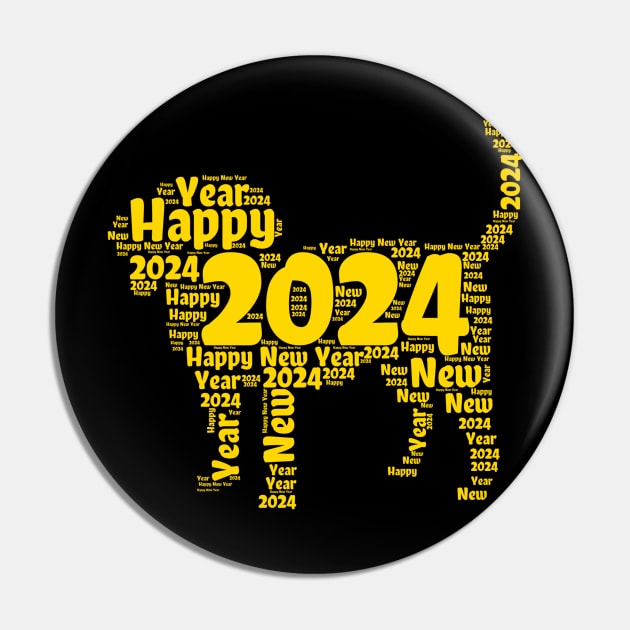 Happy New Year 2024 Pin by FehuMarcinArt